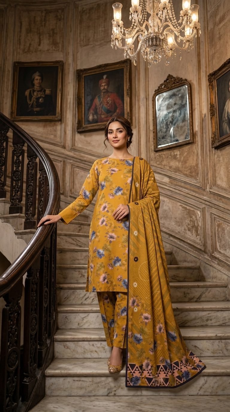 Model_in_floral_suit_staircase_202607312250